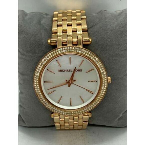 Michael Kors MK3321 Women's Watch Stainless Steel Analog 39mm Two Tone Band D738 - Picture 2 of 9